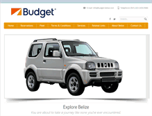 Tablet Screenshot of budget-belize.com